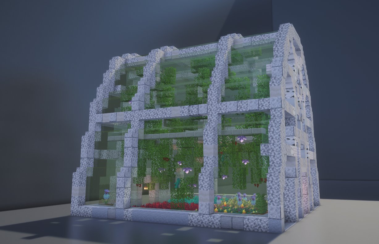 Lush Glass Greenhouse