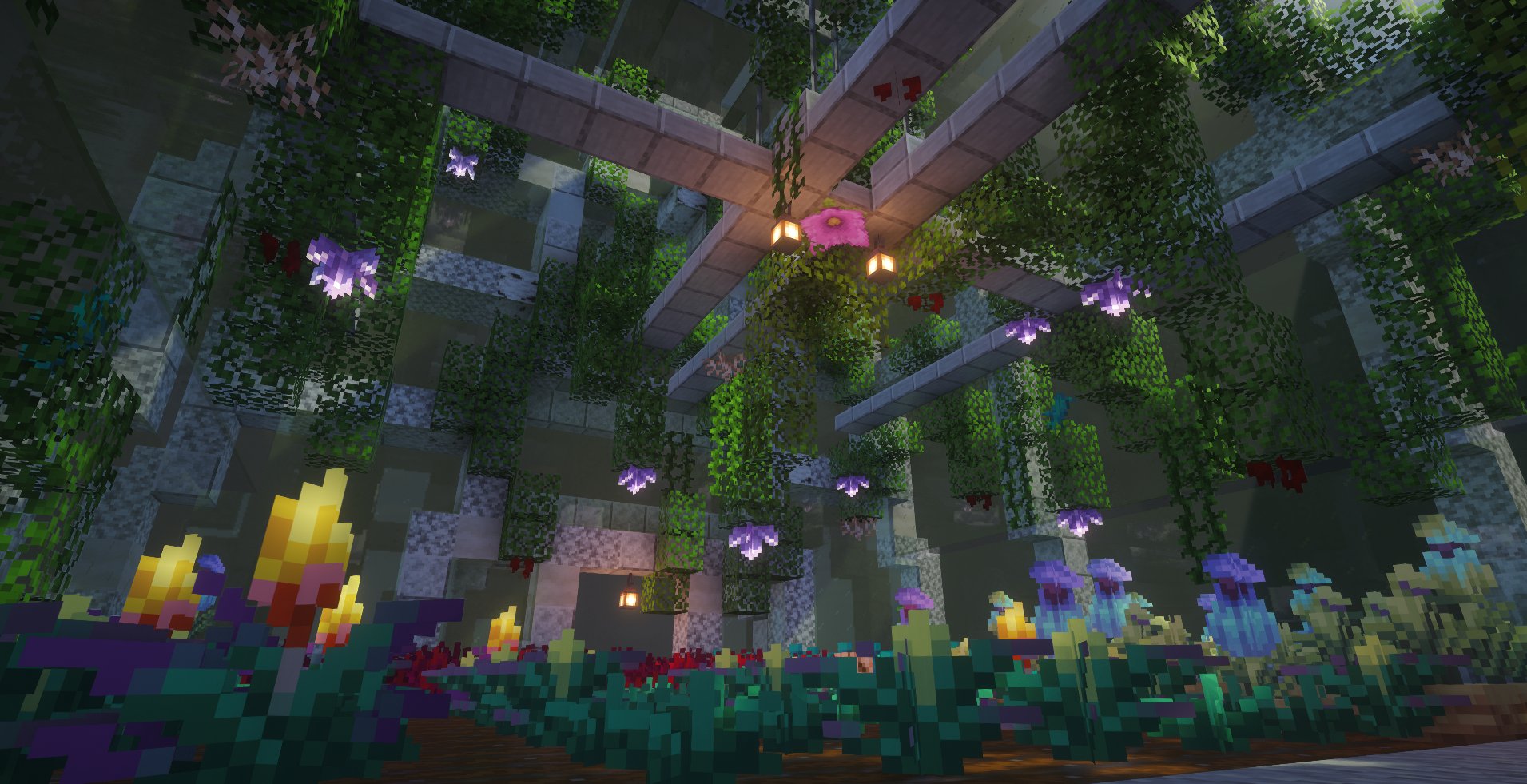Lush Glass Greenhouse