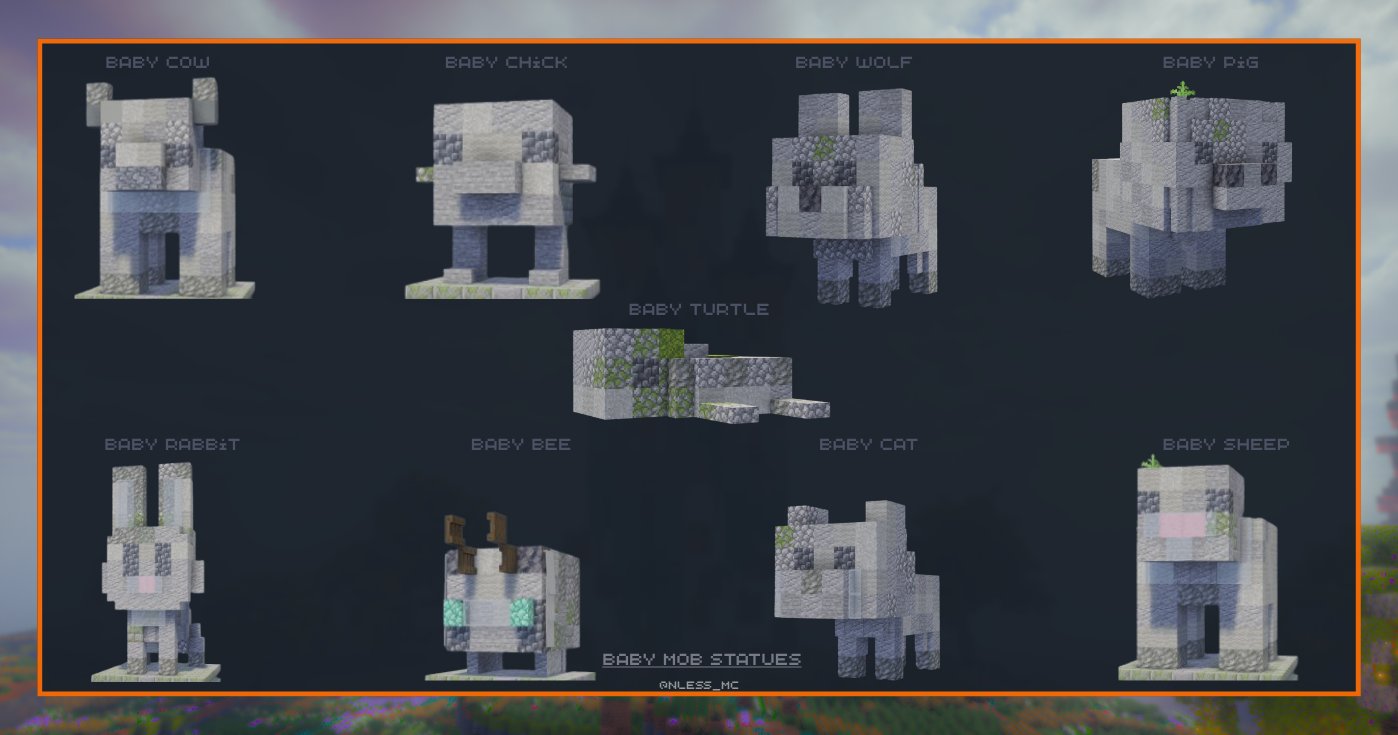 Baby mob statues