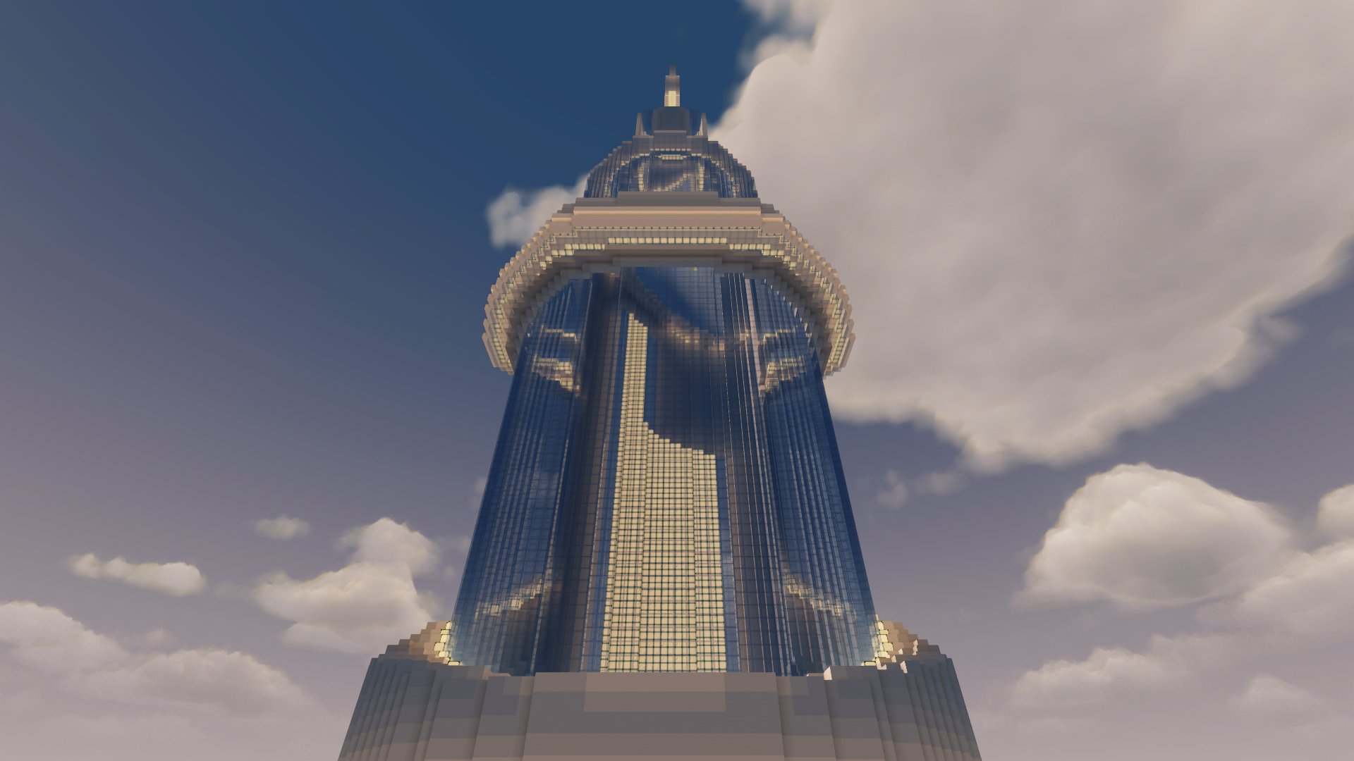 Futuristic Sci-Fi Headquarters | Modern Tower | Minecraft Schematic
