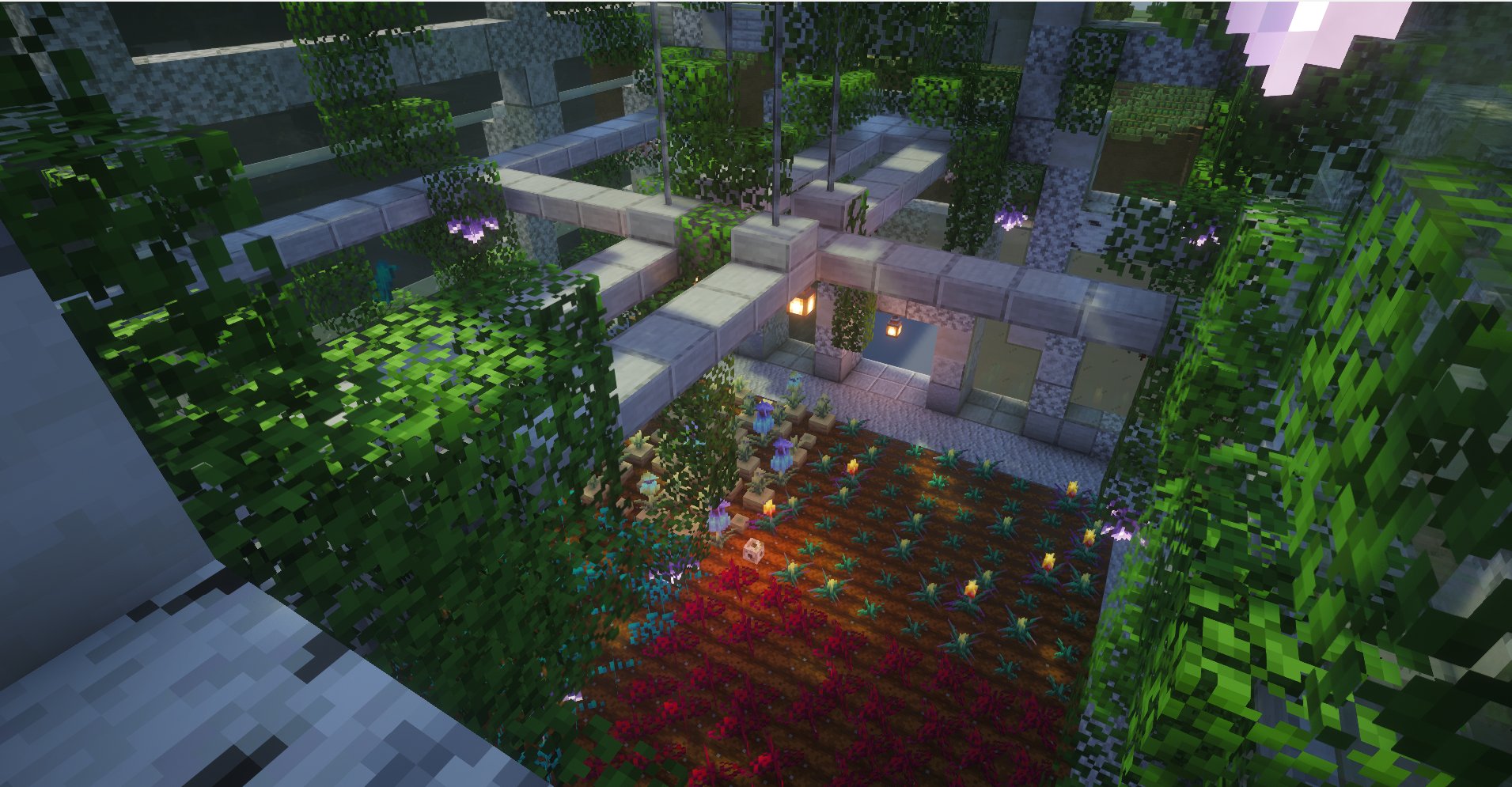 Lush Glass Greenhouse